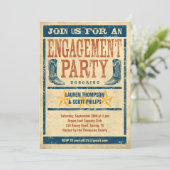 Western-Verlobungs-Party Einladungen (Stehend Vorderseite)