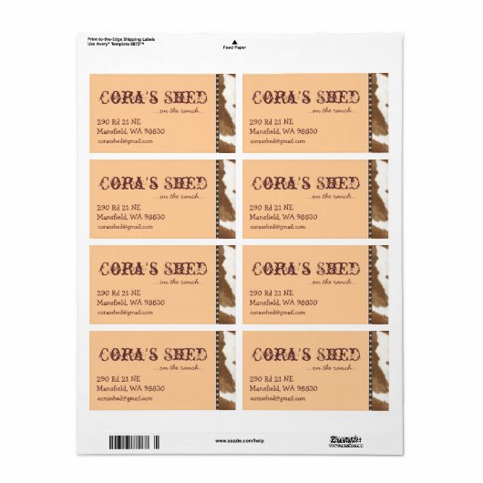 Western-Versandmarke (Vorne)