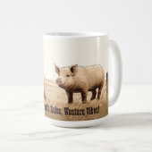 Western Vibes! Geschenk des bearbeitbaren Mannes Kaffeetasse (VorderseiteRechts)