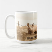Western Vibes! Geschenk des bearbeitbaren Mannes Kaffeetasse (Links)