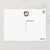 Western Vielen Dank, dass Ihr Horse Horseshoe Wedd Postkarte (Rückseite)