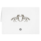 Western Vielen Dank für Ihre Hochzeit auf Pferd (Rückseite Horizontal)