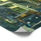 Western View 7th Street von der Spring Street Poster (Ecke)