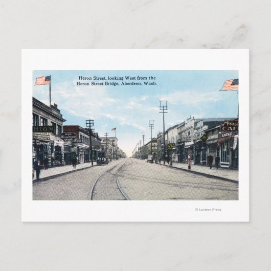 Western View Heron Street von Bridge Postkarte (Vorderseite)