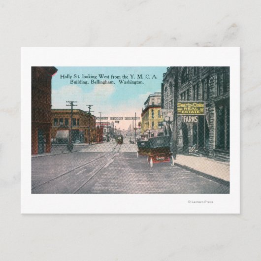 Western View Holly Street von YMCA Bldg Postkarte (Vorderseite)