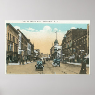 Western View of Court Street Poster