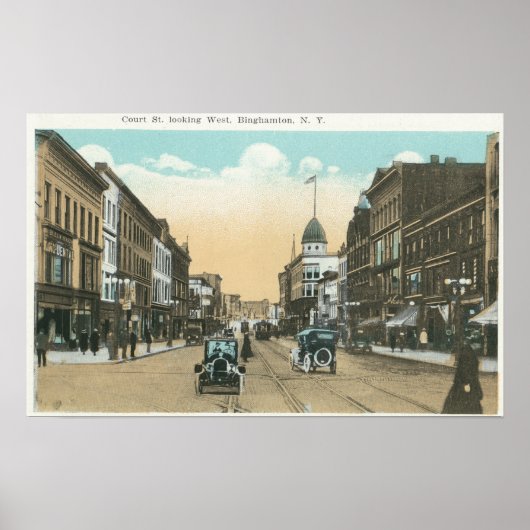 Western View of Court Street Poster (Vorne)
