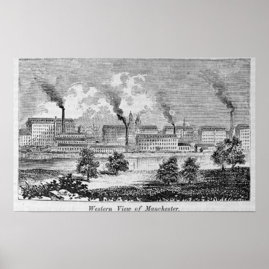 Western View of Manchester Poster (Vorne)