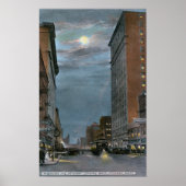 Western View Riverside Avenue at Night Poster (Vorne)