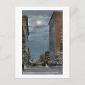Western View Riverside Avenue at Night Postkarte (Vorderseite)