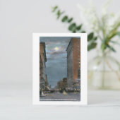 Western View Riverside Avenue at Night Postkarte (Stehend Vorderseite)