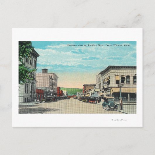 Western View Sherman Avenue Postkarte (Vorderseite)