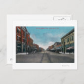 Western View von der Vierten Straße Nr. 2 Postkarte (Vorne/Hinten)