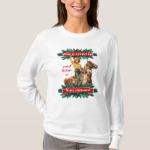 Western Vintag Cowgirl Up Frohe Weihnachten T - Sh