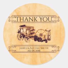 Western Vintag Elegant Hochzeit Gefallen Stickers