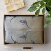 Western Vintag Gold Schwarze Textur Bull Skull Seidenpapier (Geschenk)