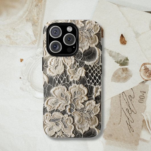 Western Vintag Rustikale Spitzenwomens Case-Mate iPhone Hülle