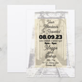 Western Vintag Wir bitten um Ihre Teilnahme Einladung (Vorne/Hinten)