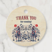 Western Vintag Wüste Erste Rodeo 1. Geburtstag Geschenkanhänger (Vorderseite)