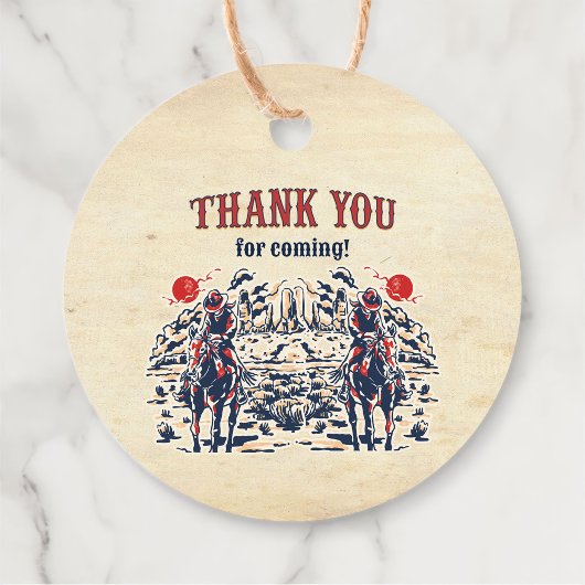 Western Vintag Wüste Erste Rodeo 1. Geburtstag Geschenkanhänger