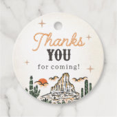 Western Vintag Wüste Erste Rodeo 1. Geburtstag Geschenkanhänger (Vorderseite)