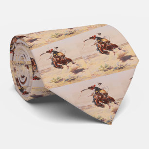 Western Vintage Bronc Rider Herren Krawatte