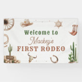 Western Vintage Cowboy Rodeo Banner (Horizontal)