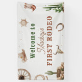 Western Vintage Cowboy Rodeo Banner (Vertikal)