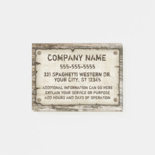 Western Vintage Custom Kontakt Post-it Klebezettel