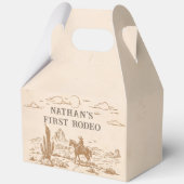Western Vintage Rodeo Birthday Geschenkschachtel (Vorderseite)