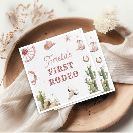 Western Vintage Rodeo Birthday Paper Napkin Serviette