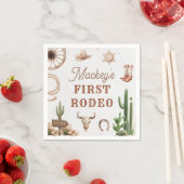 Western Vintage Rodeo Birthday Paper Napkin Serviette (Beispiel)