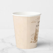 Western Vintage Rodeo Birthday Pappbecher (Rechts)