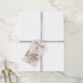 Western Vintage Rodeo Boots Gift Tag Geschenkanhänger (Mit Garn)