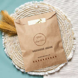 Western Vintages braunes Logo für die Papiertüte Geschenktütchen