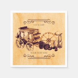 Western Vintages Land Elegante Hochzeit Serviette