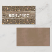 Western-Visitenkarten Visitenkarte (Vorne/Hinten)