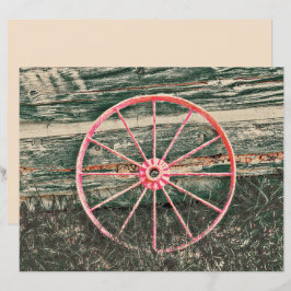 Western Wagon Rustikales Rotes Land Vintag