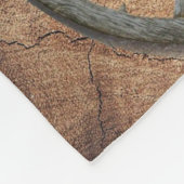 Western Wagon Wheel Gitarre Cowboy Stiefel Sonnenb Fleecedecke (Ecke)