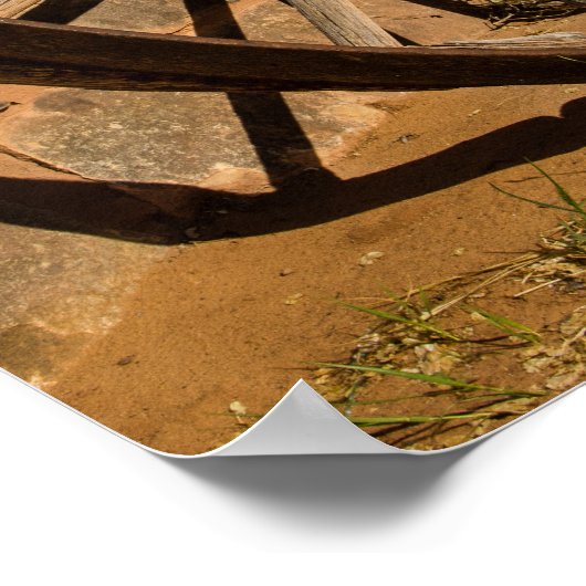 Western Wagon Wheel Poster (Ecke)