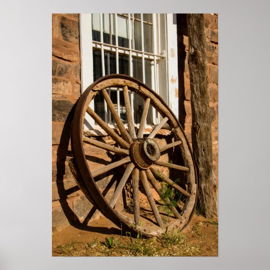 Western Wagon Wheel Poster (Vorne)