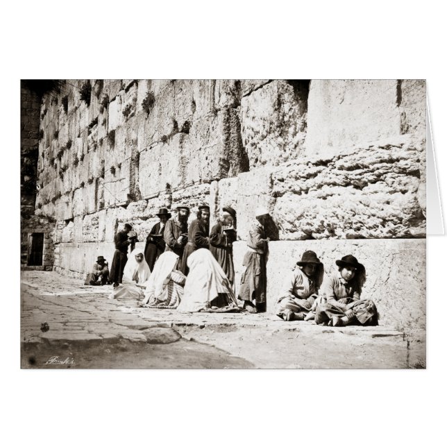 Western Wall - Foto von Felix Bonfils - Circa 1870 (Vorderseite (Horizontal))