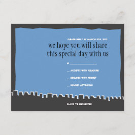 Western Wall Israel Bar Bat Mitzvah Antwortkarte RSVP Karte