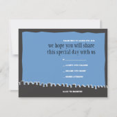 Western Wall Israel Bar Bat Mitzvah Antwortkarte RSVP Karte (Vorderseite)