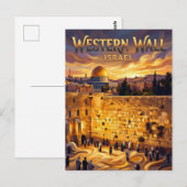 Western Wall Israel Postkarte (Vorne/Hinten)