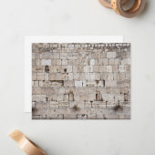 Western Wall Jerusalem Foto Mitteilungskarte (Vorderseite/Rückseite Beispiel)