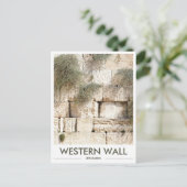 Western Wall Jerusalem Foto Postkarte (Stehend Vorderseite)