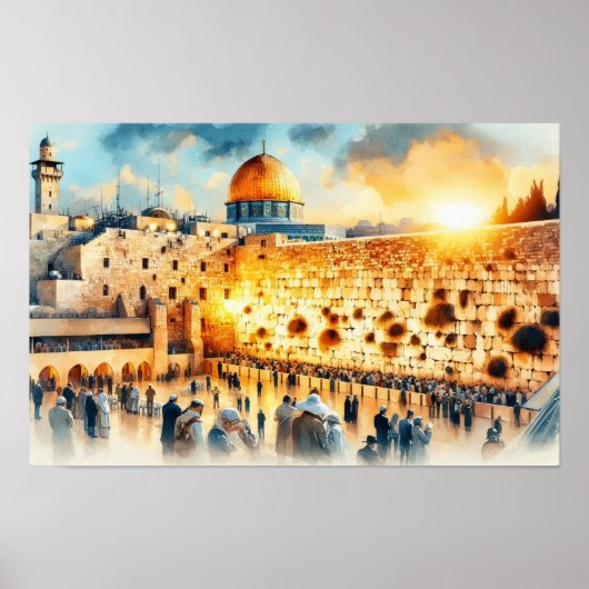 Western Wall Jerusalem Poster (Vorne)