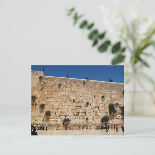 Western Wall, Jerusalem Postkarte (Stehend Vorderseite)