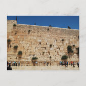Western Wall, Jerusalem Postkarte (Vorderseite)